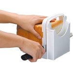 Trancheuse � pain, r�glable, pliable, avec 5 �paisseurs de tranche