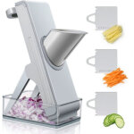 Trancheuse / r�pe multifonctionnelle pour fruits et l�gumes, r�glable et facile � utiliser.
