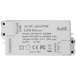 Transformateur � led alimentation � led - 30w, 12v dc, 2. 5a tension constante pour les bandes lumineuses ...