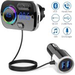 Transmetteur fm bluetooth 5. 0 adaptateur radio sans fil kit de voiture mains libres, qc3. 0 et 5v / ... Transmetteur fm bluetooth 5. 0 adaptateur radio sans fil kit de voiture mains libres, qc3. 0 et 5v / ...