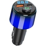 Transmetteur fm bluetooth 5. 3 voiture, [pd 30w & qc3. 0 18w] allume cigare usb chargeur rapide, [lueur ...