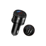 Transmetteur fm bluetooth adaptateur, usb chargeur de voiture sans fil mains libre adaptateur radio double ...