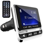 Transmetteur fm bluetooth, mains libres et sans fil radio kit lecteur de musique mp3 usb chargeur voiture ...
