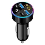 Transmetteur fm bluetooth pour voiture, adaptateur bluetooth qc3. 0 et led pour voiture, metteur bluetooth ...