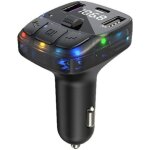 Transmetteur mp3 fm bluetooth 5. 3 avec 2 ports usb + usb - c - cran lcd rtroclair - chargeur et ...