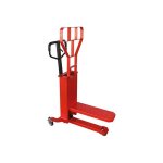 Transpalette manuel - mono fourche 600x200 mm - charge max 500kg - supermarché - logistique - quart de ... Transpalette manuel - mono fourche 600x200 mm - charge max 500kg - supermarché - logistique - quart de ...
