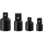 Treetalk - augmentateur à chocs, 4pcs 1 / 2 - 3 / 8 pouce adaptateur de douille convertisseur et réducteur ... Treetalk - augmentateur à chocs, 4pcs 1 / 2 - 3 / 8 pouce adaptateur de douille convertisseur et réducteur ...