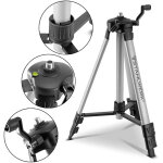 Stahlwerk trpied universel pour laser lignes croises kl - 5 st extensible  280 mm