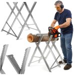 Tr�teau m�tallique pour la coupe du bois, tr�teau r�glable, 120 kg, acier