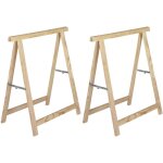 Tr�teau en pin standard section 40x17 mm lot de 2