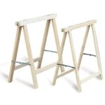 Tr�teau pliant en bois 75x75 cm ? l�ger 1, 61 kg ? design compact pour rangement facile ? support stable ...