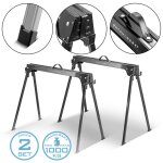 Trteau de sciage, lot de 2, 500 kg trteau de travail universel trteau pliant trteau d'chafaudage ...