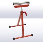 Dema - tr�teau - tr�pied � rouleau r�glable en hauteur - 60 kg