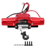 Treuil en alliage d'aluminium � double moteur universel pour voiture rc 1 / 10 scx10 / trx4 81x27mm