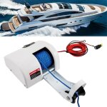 Treuil d'ancre électrique pour bateaux avec télécommande sans fil marine eau salée 25 lbs treuil d'ancre ... Treuil d'ancre électrique pour bateaux avec télécommande sans fil marine eau salée 25 lbs treuil d'ancre ...