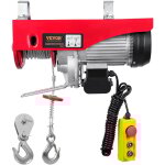 Mophorn - palan electrique , capacite de levage de 2 200 lb, treuil a fil deacier 1 600 w 220 v, telecommande ...