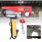 Treuil lectrique 220 v - treuil  moteur - treuil - charge maximale : 800 kg - cble en acier - levage ...