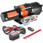 Mophorn ? treuil �lectrique 4500 lb 12v cc ? corde synth�tique 39 pi ? �tanch�it� ip55 ? t�l�commande ...