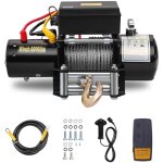 Treuil �lectrique 6000 lbs / 2722 kg 12 v, avec 30m t�l�commande sans fil, 8mm x 15m c�ble en acier � ...