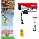 Treuil lectrique 800 kg 1300 w palan lectrique avec interrupteur d'arrt d'urgence, arrt d'extrmit ...