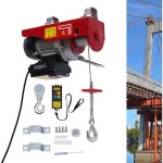 Treuil électrique à câble 230v avec télécommande radio 440lbs avec télécommande sans fil et boucles treuil ... Treuil électrique à câble 230v avec télécommande radio 440lbs avec télécommande sans fil et boucles treuil ...