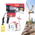 Treuil lectrique professionnel avec tlcommande - 220 lbs - grue - cble tlcommand pour usines, ...