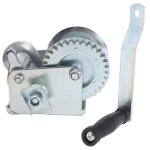Treuil manuel � manivelle en acier au carbone, avec c�ble m�tallique de 6 m�tres, 600 livres - tonysa ...