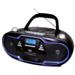 Trevi - 057404 cha�ne st�r�o portable digital 20 w am, fm noir, bleu lecture mp3
