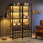 Tribesigns - casier � vin, lot de 2 �tag�re � bouteilles autonome � 9 �tages avec support en verre et ...