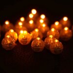 Trimec - 100 pcs / lot ronde led boule lampes papier lanterne ballon f�te de mariage f�te d'anniversaire ...