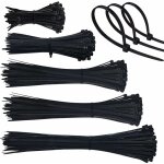 Trimec - 500 pi�ces collier de serrage plastique, serre cable plastique 4mm zip ties 100 / 150 / 200 ...