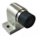 Trimec - butoir pour porte lourde, à ressort , inox 304 , finement poli . pour porte 120 kg Trimec - butoir pour porte lourde, à ressort , inox 304 , finement poli . pour porte 120 kg