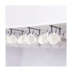 Crochet pour armoire, crochet de rangement en mtal sous l'armoire avec 4 vis, set de 3 porte - gobelets, ...