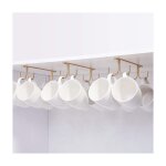 Crochet pour armoire, crochet de rangement en mtal sous l'armoire avec 4 vis, set de 3 porte - gobelets, ...