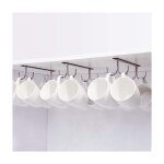 Crochet pour armoire, crochet de rangement en mtal sous l'armoire avec 4 vis, set de 3 porte - gobelets, ...