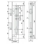 Tringle de cr�mone 16 x 5 mm finition noir pour menuiserie bois - torbel