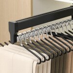 Tringle � v�tements t�lescopique, tringle de penderie avec cintres coulissants, tringle t�lescopique ...