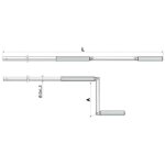 Tringle pour volet roulant alu blanc diam�tre 13x1, 5mm longueur 1400mm ? cherubini - 7457140n2607c