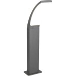 Trio - borne et potelet de jardin, borne de jardin 60 cm m�tal beja gris en metal