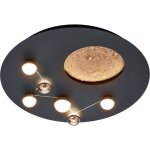 Trio leuchten - plafonnier led 42w - 5100lm 230030004000k - noir mat - dimmable - trio - zodiac 75723523 ...