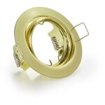 Trio lighting - orientable factory installed jura rotondo attacco gu10 color ottone 650100108