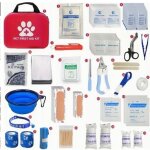 Trousse de secours pour chiens et chats ? kit complet avec pansements, ciseaux, bandages ? �tui imperm�able ...