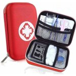 Trousse de premier secours, mini bo�te m�dicale, compl�te pour la voiture, voyage, bureau, randonn�e, ...