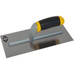 Truelle de finition en inox avec manche en bois 280x120mm ck t5298