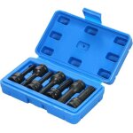 Trywise coffret de douilles � impact 3 / 8  (7 pi�ces, tailles m�triques : 5 mm, 6 mm, 7 mm, 8 mm, 10 ...