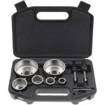 Trywise jeu scies de cloche ensemble d?outils 9 pi�ces perceuse carreaux carrelage tr�pan de forage couronne ...