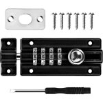 Trywise loquet de verrouillage combinaison verrou combinaison 4 chiffres verrou de porte code mcanique ...