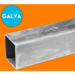 Tube carré en acier galvanisé - 50x50mm et 3mm d'épaisseur - longueur de 1m40 (140cm). Tube carré en acier galvanisé - 50x50mm et 3mm d'épaisseur - longueur de 1m40 (140cm).