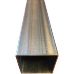 Tube carr� acier galvanis� 80x80x2 mm - longueur 80 cms