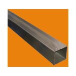 Le roi du fer - tube inox carr� 304 / 304l - 2 metres, dimension - 40 x 40 mm, epaisseur 2 mm